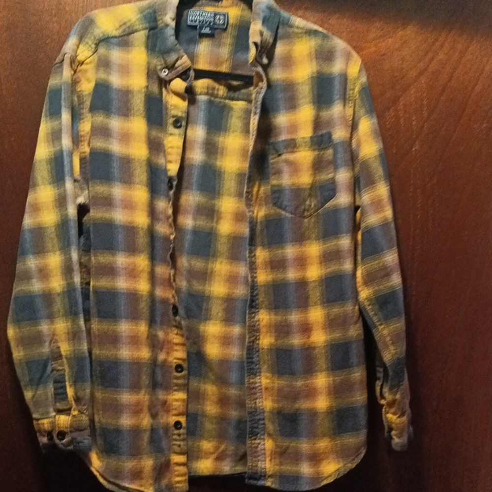 Northern Expedition Men's Button Down Plaid Long Sleeve Shirt